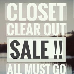 Closet Clear Out Sale